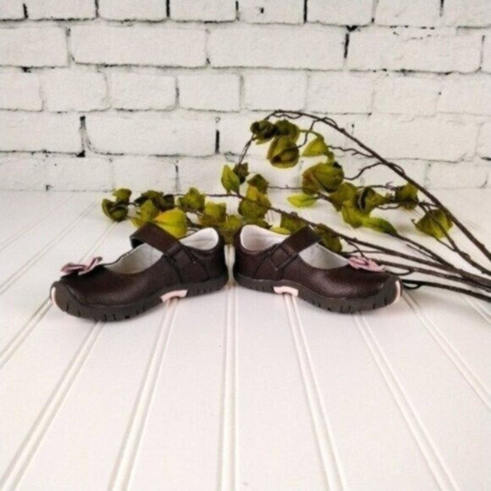 Riley Roos Fiona Mary Jane Leather Shoes Chestnut - Picture 2 of 6